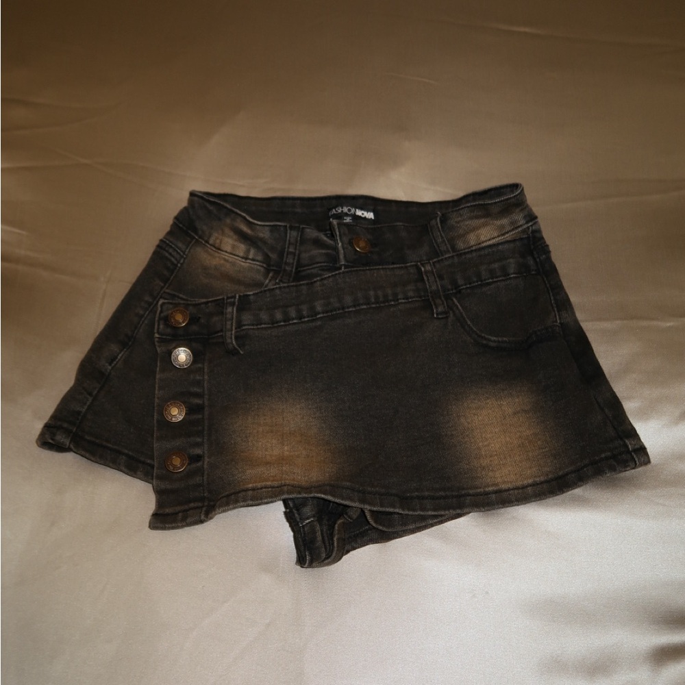 Meltdown Tinted Denim Skort